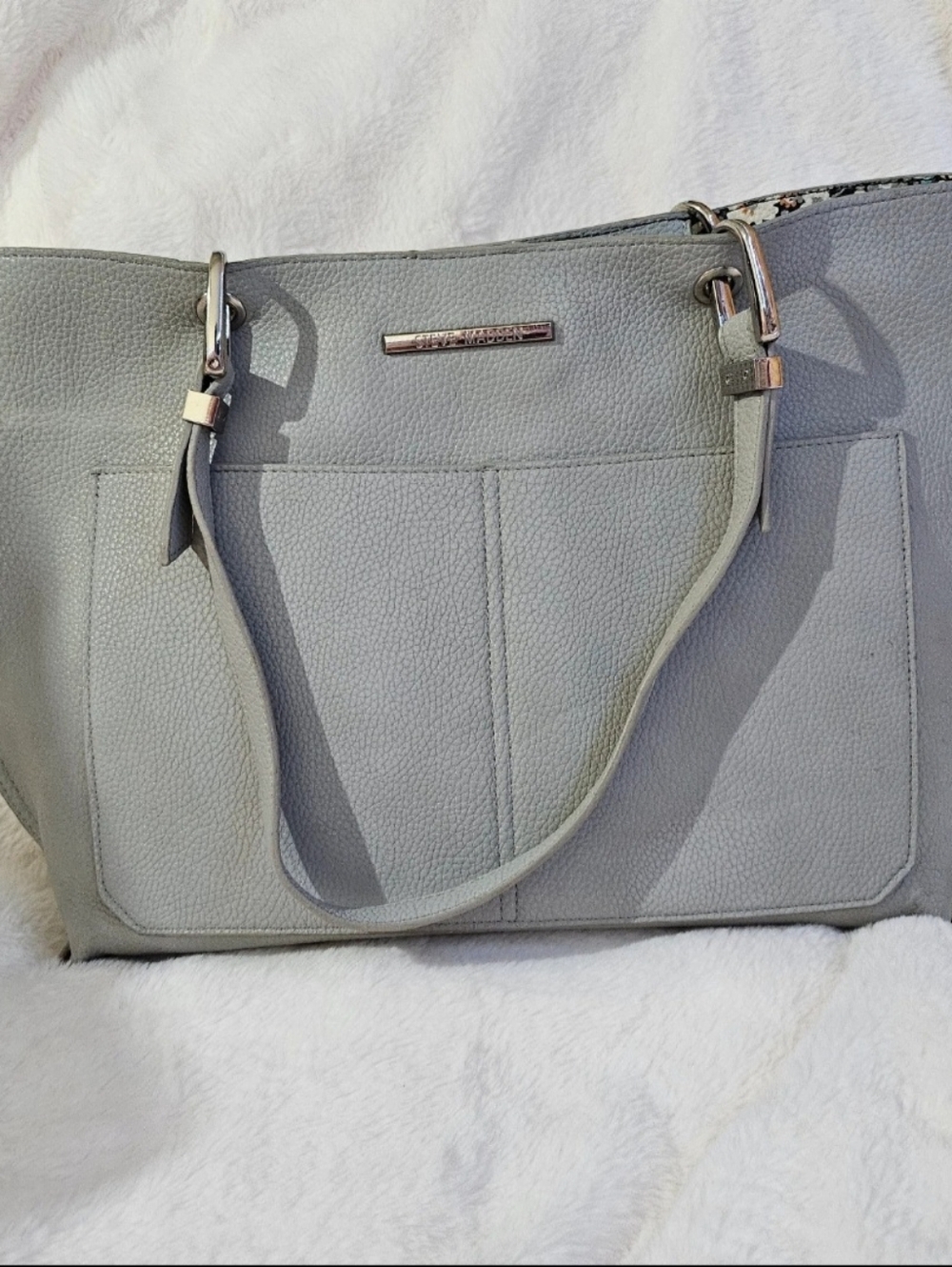 Gray Steve Madden Purse